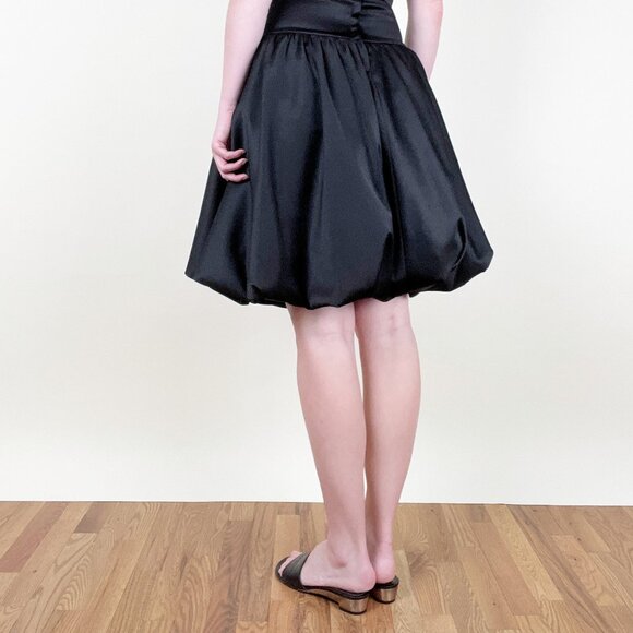 Vintage Bubble Skirt Drop Waist Mini Midi Dress Wedding Guest Whimsigoth Y2K 90s - Picture 3 of 7